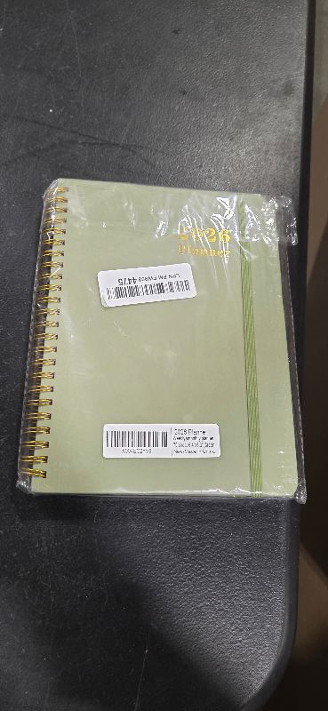 Photo 1 of 2026 Planner - Weekly and Monthly Calendar Planner from Jan 2026 - Dec 2026, Planner 2026 Spiral Bound with 12 Monthly Tabs, Inner Pocket, Perfect for School Office Supplies, 6.4" x 8.5", Green