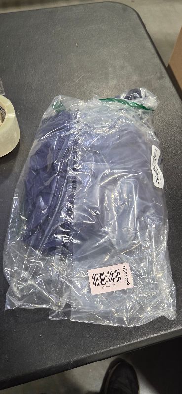 Photo 1 of CARANXTEX Hospital Gowns for Women Open Back Ruffle Sleeve Dress Post Surgery Tear Away Adaptive Nightgowns with Pockets Navy Blue XX-Large