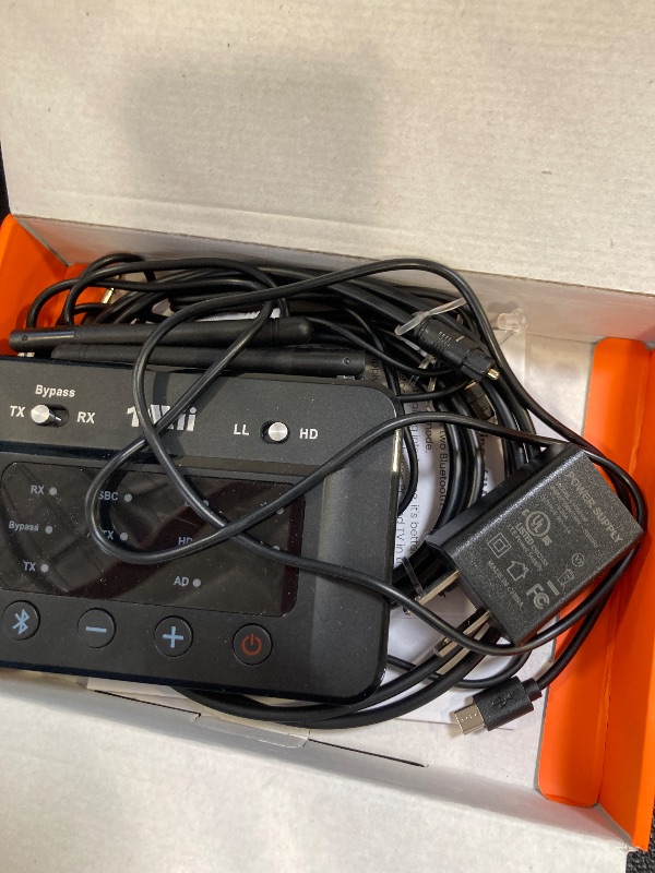 Photo 1 of 1Mii B03 Bluetooth 5.3 Transmitter Receiver for TV Home Stereo BT Headphones, aptX Low Latency/Adaptive/HD Bluetooth Audio Adapter, Splitter for Wired & Wireless, Optical RCA AUX 3.5mm Inputs/Outputs