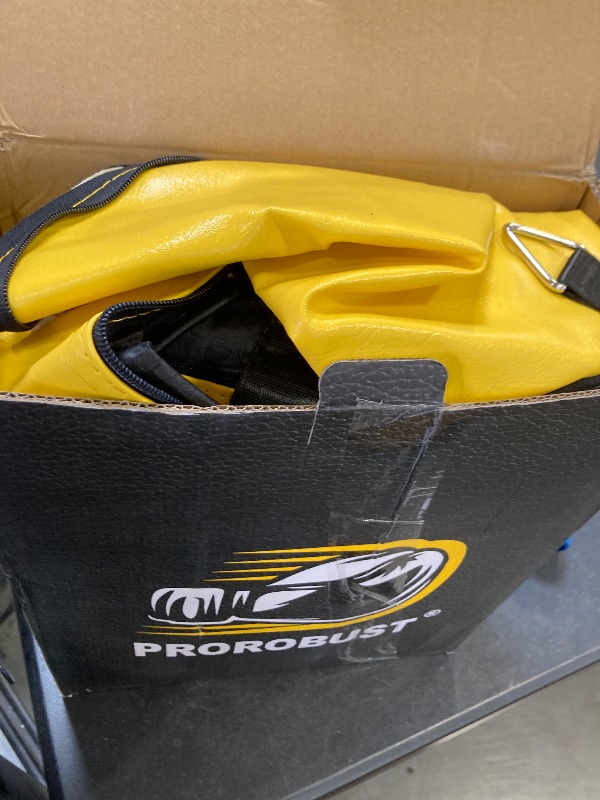 Photo 1 of Prorobust Punching Bag for Adults, 4ft PU Heavy Boxing Bag Set with 12oz Gloves for MMA Kickboxing Boxing Karate Home Gym Training (Unfilled)