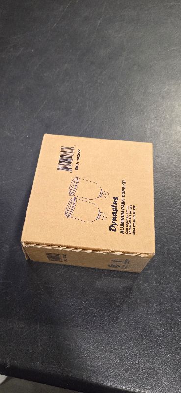 Photo 1 of 125 cc Aluminum Gravity Feed Paint Cup with Nylon Lid, 2 pcs kit