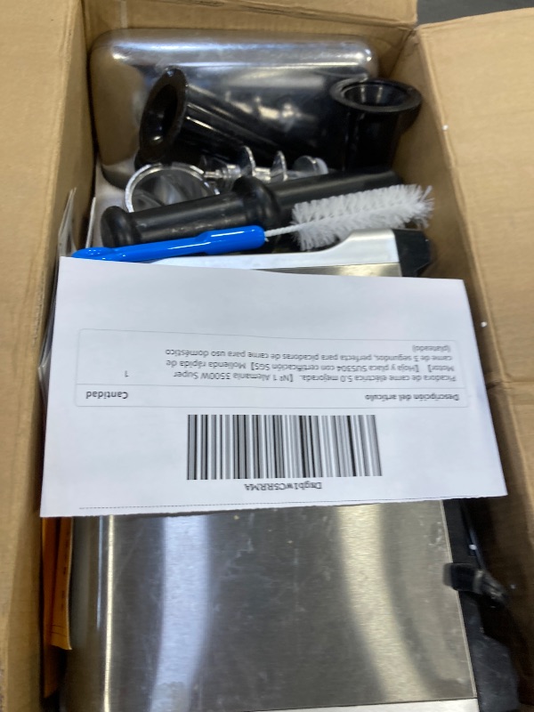 Photo 1 of 5.0 Upgrade Electric Meat Grinder? 3500W Super Motor??SGS Certified SUS304 Blade & Plate?3-Second Fast Meat Grinding, Perfect For Meat Grinders For Home Use (SILVER)