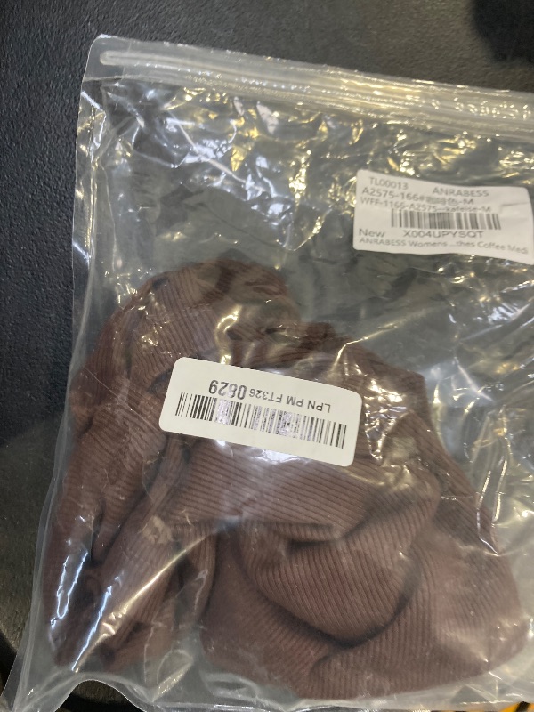 Photo 1 of ANRABESS Womens Crop Tank Tops High Neck Sleeveless Ribbed Knit Slim Fit Shirts 2026 Summer Casual Basic Workout Clothes Coffee Medium