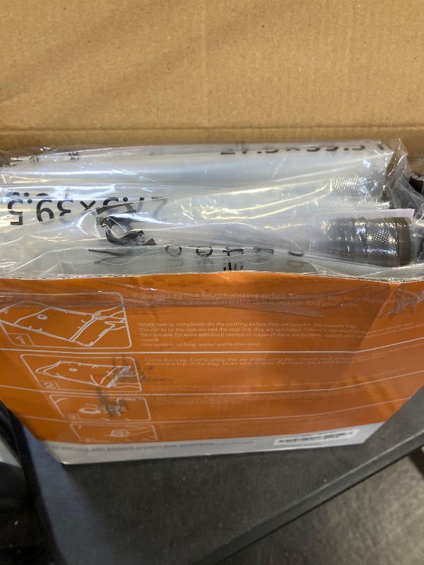 Photo 1 of 12 Pack Vacuum Storage Bags (3 Jumbo, 3 Large, 3 Medium, 3 Small),Plastic Packaging Bags,Space Saver Sealer Compression Bags with Travel Hand Pump for Blankets, Comforters, Pillows, Clothes Storage