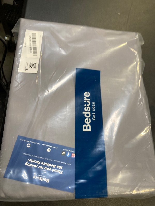 Photo 1 of Bedsure King Size Sheets Set, Cooling Sheets for Hot Sleepers, Rayon Derived from Bamboo, Breathable & Soft, Deep Pocket Up to 16 Inches, Hotel Luxury Silky Bedding, Dark Grey