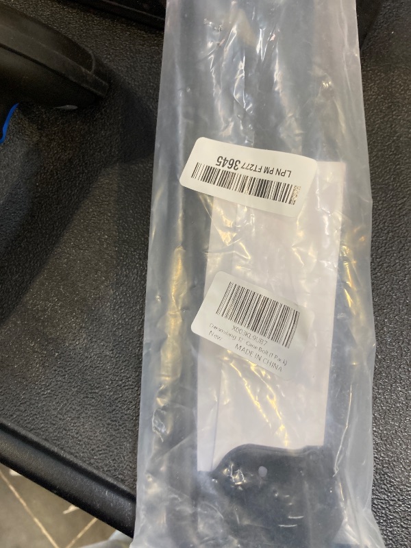 Photo 1 of 12" Heavy Duty Cane Bolt Gate Drop Rod Hardware Ground Latch for Wood PVC Vinyl Metal Fences Gates, Double Doors, Black Solid Steel -1 Pack