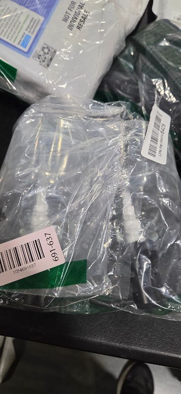 Photo 1 of 2 Pcs Thick Clear Glass Jar Hand Soap Dispenser Bathroom with Matte Black Stainless Steel Pump, 12ounce Clear Boston Round Bottle Dispenser with Rustproof Pump for Kitchen Dish