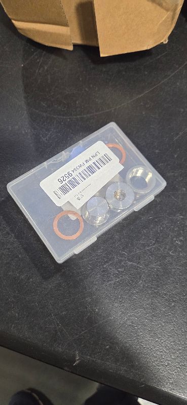 Photo 1 of 2PCS M18x1.5 Sensor Bung,304 Stainless Steel Sensor Bung & Plug Kit with 2 Copper Spacer & Inner Hex Head,Step Thread Car Accessories for Motorcycle Car Truck Exhaust Systems