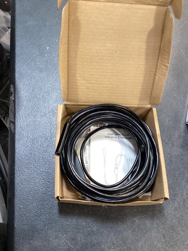 Photo 1 of [Dual-Lens] Endoscope Camera with Light, 1920P HD Borescope with 8+1 Adjustable LED Lights, IP67 Waterproof 16.5FT Semi-Rigid Snake Cord Inspection Camera for iPhone, iPad and Android Phone (Type C)