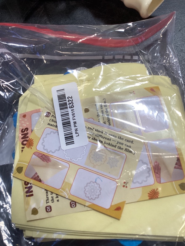 Photo 1 of 40pcs Christmas Crafts Bulk – Snowflake Paper Suncatcher DIY Kits for Winter Party, Holiday Ornaments, Classroom Decorations