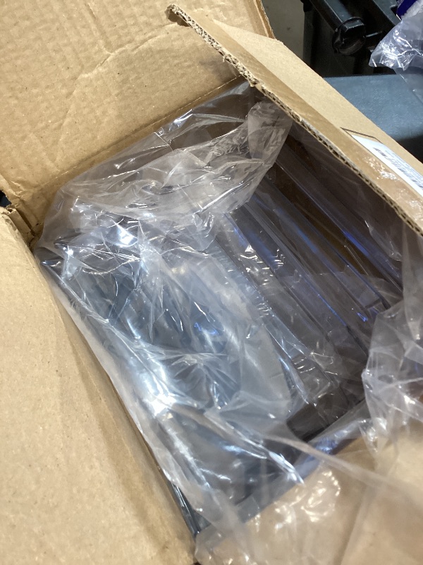 Photo 1 of 2 Set, 2 Tier Clear Organizer with Dividers for Cabinet, Shlef, Counter - MultiUse Slide-Out Storage Container - Kitchen, Pantry, Medicine Cupboard Bins, Bathroom, Vanity Makeup, Under Sink Organizing