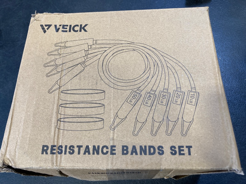 Photo 1 of VEICK Resistance Bands, Exercise Bands, Workout Bands, Resistance Bands for Working Out with Handles for Men and Women, Exercising Bands for Fitness Weights Work Out at Home