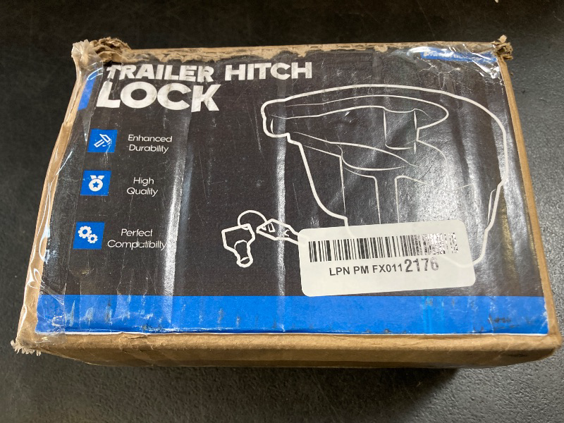 Photo 1 of 2 5/16-Inch Heavy-Duty Trailer Hitch Lock - Anti-Theft Coupler Lock for Travel Trailers, RVs, Boats & Trucks | Premium Security with Safety Chain Protection | Fits 2 5/16" Couplers