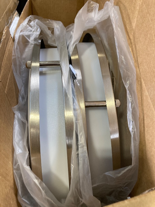 Photo 1 of 36W LED Ceiling Lights 3600lm Super Bright, Dimmable Flush Mount Light Fixtures 6500K/5000K/4000K/3000K/2700K Adjusted Modern Ceiling Lights 2PACK, 13 Inch Ceiling Lamps for Bedroom Kitchen, Nickle