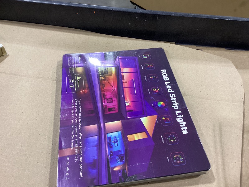 Photo 1 of 130 FT Led Lights for Bedroom,Music Synchronized, Intelligent Application Remote Control Color Change Bluetooth LED Strip Lights, Used for Bedroom, Kitchen, Room Lighting Decoration