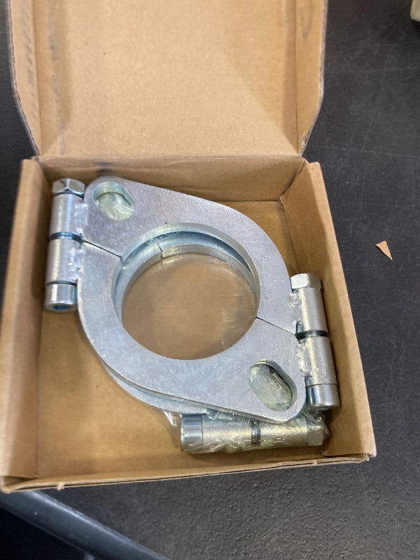 Photo 1 of 2.25 inch Split Flange Repair Kit,2 Packs Exhaust Flange Flat Split Flange Repair Replacement Kit with 2 Bolts