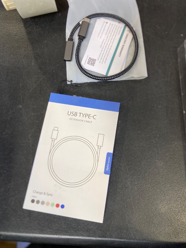 Photo 1 of Faracent USB C Extension Cable (20Gbps/240W/1FT/0.3M), USB 3.2 Type C 3.1 Male to Female Extension Charging & Sync for iPhone 16 15 Pixel PSVR2 MacBook Air Pro/New iPad Dell XPS Surface Book-Grey
