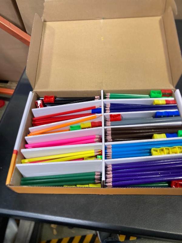 Photo 1 of 336 Packs Colored Pencils Bulk Classroom, Colored Pencils for Kids 12 Assorted Colors, Coloring Pencil Set Plus 36 Sharpeners, Pre-sharpened Color Pencils, Back to School Supplies Bulk for Teachers