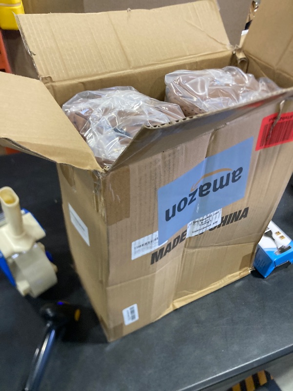 Photo 1 of 40D Density Foam Dog Ramp for Stairs Suits for Small Dogs Cats, Pet Steps Stairs for Staircase Stairs with Anti-Slip Bottom and Self-Sticky Pads to Fix(6Pack, Reddish Brown)