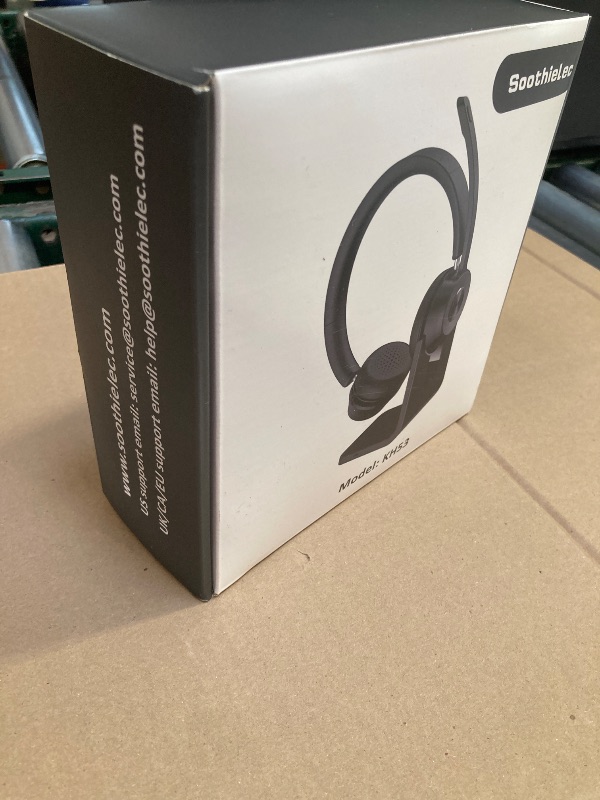 Photo 1 of (Upgraded Version) Wireless Headset, Bluetooth Headset with Noise Cancelling Microphone, Best Headphones with Mic Mute & USB Dongle for PC/Computer/Laptop/Cell Phones/Remote Work/Call Center