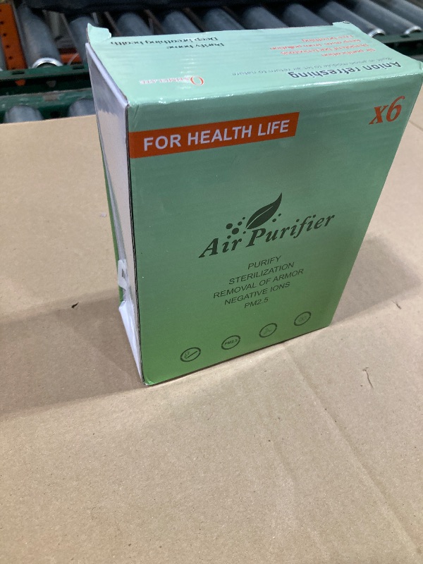 Photo 1 of 2026 Upgraded Air Ionizers for Dust Mites Plug in Air Purifier Quiet Odor Eliminator with Negative Ion Generator for Home Bedroom, Office, Kitchen, Pet Odor, Smoke, Dust,6 Pack