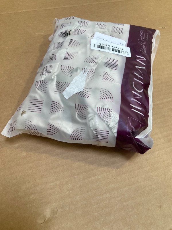 Photo 1 of jinchan Ruffled Floral Valance Linen Shabby Chic Small Window Curtain 18 Inch Farmhouse Kitchen Valance for Bedroom Living Room Decor Cottage Rustic Window Treatments 1 Panel Green on Beige