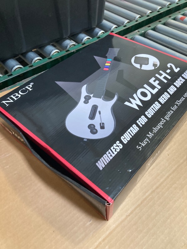 Photo 1 of NBCP Wireless Guitar Controller for Xbox Series X/S, Xbox One & PC – Compatible with Rock Band 4 and Fortnite Festival, 2.4G Connection, Guitar Strap Included – Black