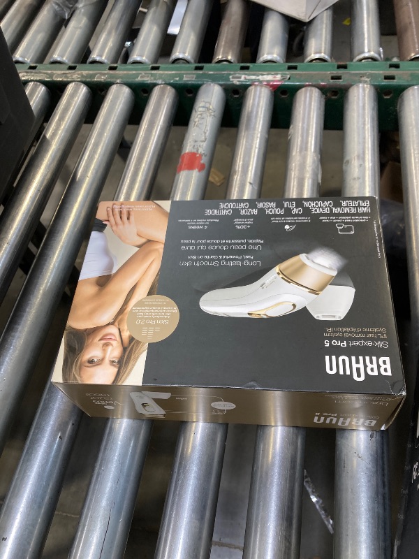 Photo 1 of Braun IPL Silk·Expert Pro 5 PL5157 Latest Generation IPL, Permanent Visible Hair Reduction, at-Home Hair Removal System with Soft Pouch and Precision Head