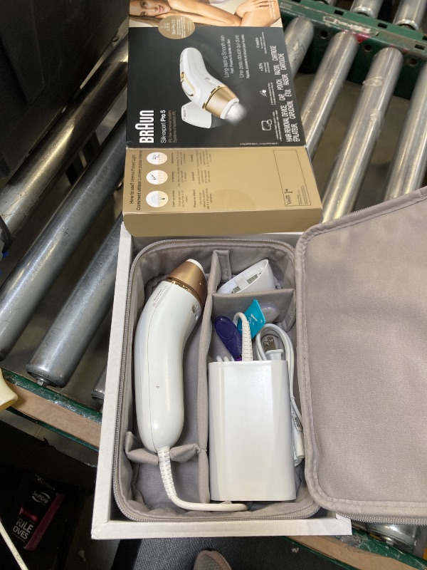 Photo 1 of Braun IPL Silk·Expert Pro 5 PL5157 Latest Generation IPL, Permanent Visible Hair Reduction, at-Home Hair Removal System with Soft Pouch and Precision Head