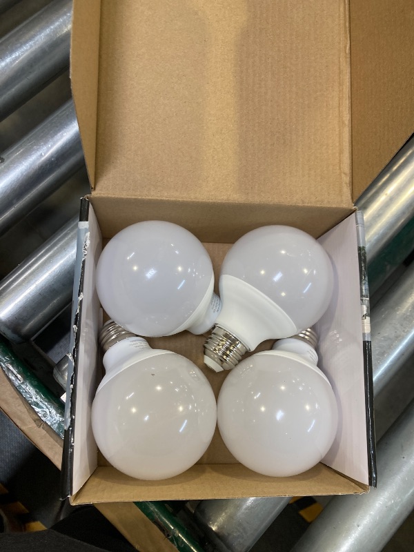 Photo 1 of Brtstiun G25 LED Light Bulb, Round Vanity Light Bulbs for Bathroom, 40W LED Equivalent, Daylight White 5000K, Globe Light Bulbs E26 Base, 600LM, Non-Dimmable, 4-Pack
