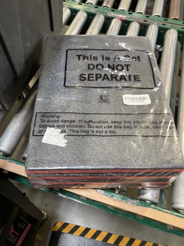 Photo 1 of Outus 4 Pcs Cuttable Polyurethane Foam Pads Craft Foam Insert for Cases Packing Padding Camera Toolbox Storage(16 x 12 x 1 Inch,Red, Black)