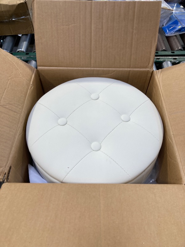 Photo 1 of Gitrah Vanity Chair with Wheels Adjustable Vanity Stool with Storage Swivel Vanity Stool for Vanity Rolling Makeup Chair White