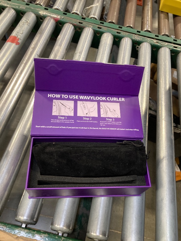 Photo 1 of ******MISSING PARTS*****Automatic Rotating Cordless Curling Iron, Ceramic Long Barrel Hair Curler Wand for Long Hair, Anti-Scald, Beach Waves, Tangle-Free