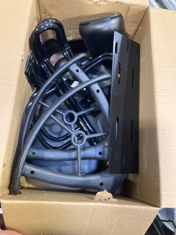 Photo 1 of XIEEIX Rear Child Bike Seat,Rear Mounted Child Bike Seats,Back Mount Child Seat with Back Rest Armrest Foot Pedals,Width Adjustable Bicycle Rear Seat,Fits All Bicycle Rear Frames