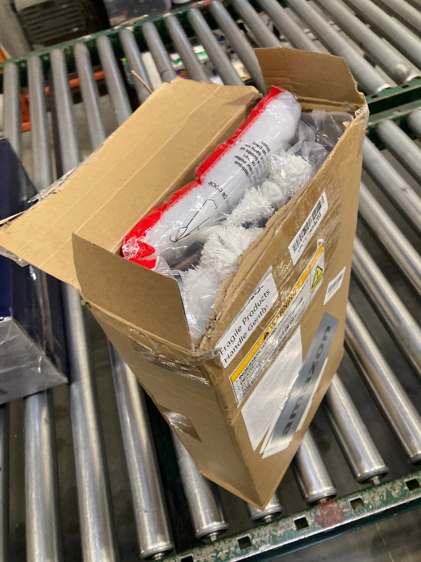 Photo 1 of 33 Pcs Ceramic Christmas Village Sets with LED Light Decor White Winter Miniature Village Resin Figurines Christmas Town Snow Scene Tabletop Porcelain Indoor Decor with Lamp Artificial Xmas Tree Set