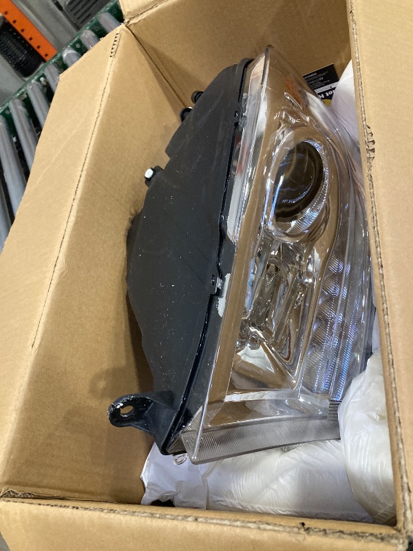 Photo 1 of //SELL BY PARTS ONLY //Dasbecan OE Projector Halogen Headlights w/LED Signal DRL Compatible With Dodge Ram 1500 2500 3500 2013-2018 Right Passenger Side Headlamp assembly Chrome Trim w/Bulbs Replaces#68324940AD CH250329