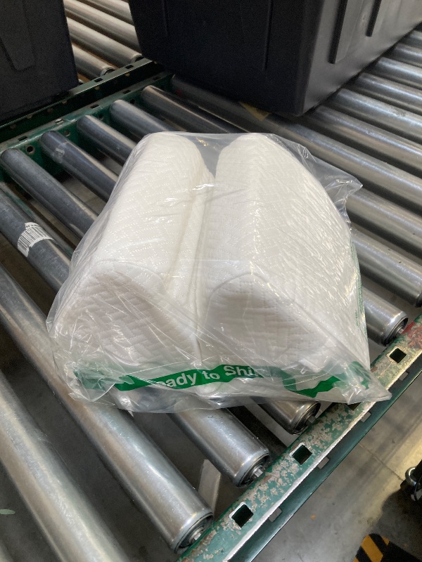 Photo 1 of 5 STARS UNITED Large Knee Pillow for Side Sleepers - Hip Pain Relief, Memory Foam Leg Cushion for Side Sleeping - Between Legs Pillow for Sciatica & Lower Back Pain, White