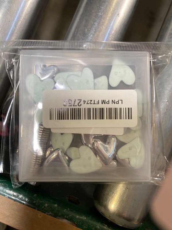 Photo 1 of 24 Pcs Love Heart Fridge Magnets, Cute Heart Refrigerator Magnets, Hearts Fridge Magnet for Refrigerator Whiteboard Locker Cabinet Decorations (Silver)