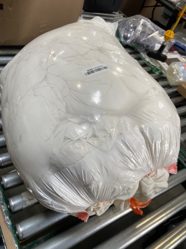 Photo 1 of Andency Oversized King Ruffle Comforter Set 120x120, 3 Pieces Ivory Lightweight Fluffy Super King Bedding Set, Shabby Chic Famhouse All Season Bed Set for Girls Women