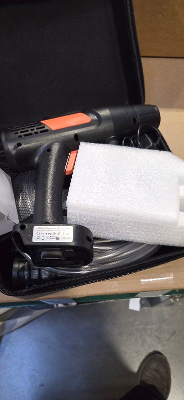 Photo 1 of ABLEMARK Cordless Pressure Washer Battery Powered 1100PSI Portable Power Washer Gun with 6-in-1 Nozzle & Foam Cannon, 21V 3.0Ah Electric Handheld High Pressure Cleaning for Car Patio