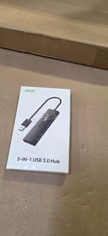 Photo 1 of Acer USB Hub 4 Ports, Multiple USB 3.0 Hub, USBA Splitter for Laptop with Type C Power Port, Extender for A Port Laptop, PC, Desktop and More (2ft)