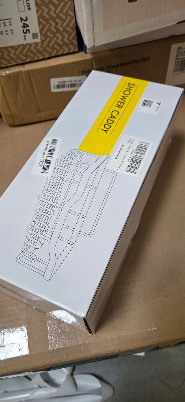 Photo 1 of EUDELE Adhesive Shower Caddy, 5 Pack Rustproof Stainless Steel Bath Organizers With Large Capacity, No Drilling Shelves for Bathroom Storage & Home Decor