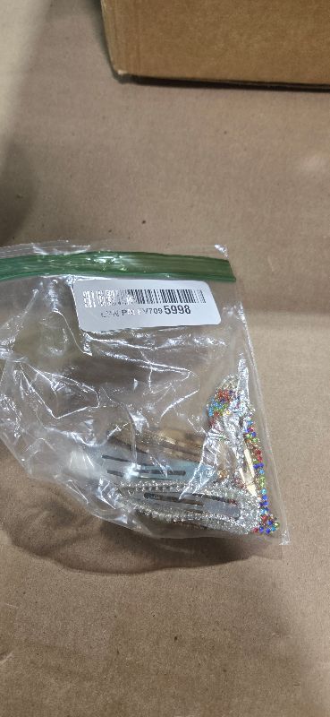 Photo 1 of 2.4 Inch 3 Colors Rhinestone Hair Clips, 6PCS Hair Clips Snap Barrettes for Women Sparkly Hair Pins Decorative Hair Accessories for Girls Women