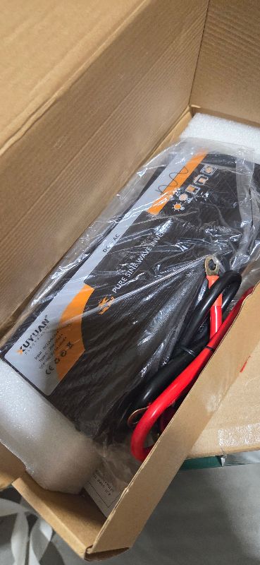 Photo 1 of 1000W Pure Sine Wave Inverter, 12V/24V Auto-Detect, 50Hz/60Hz Switchable, LCD Display, Type-C Fast Charging, Silent Design, Overload & Overheat Protection for RV, Home