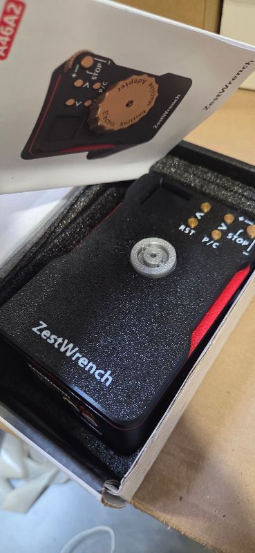 Photo 1 of [2025 Upgraded] zestwrench Electric Knitting Machine Adapter for Addi Knitting Machine 46, LCD Panel & Row Counter, Flat/Circular Dual Mode, Variable Speed Motor Accessories for Most Yarns