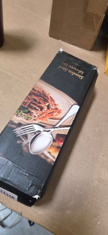 Photo 1 of 40 Piece Silverware Set, Bettlife Matte Black Silverware Set for 8, Stainless Steel Flatware, Utensil Sets Cutlery Set for New Apartment, Minimalist, Dishwasher Safe