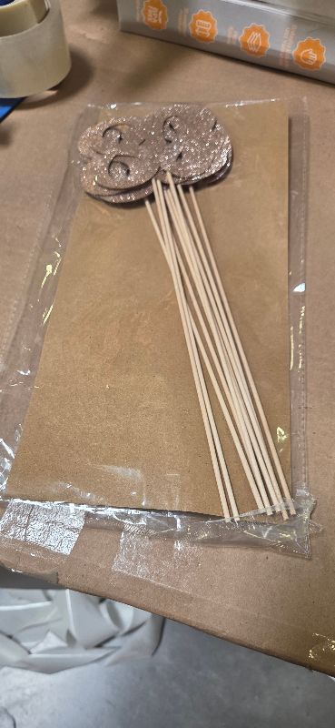 Photo 1 of 10-Pack Double Sided Glitter 80th Birthday Centerpiece Anniversary Centerpiece Sticks, Number 80 Table Topper Cake Topper for 80th Birthday Anniversary Table Party Decorations (Double Sided rose gold)