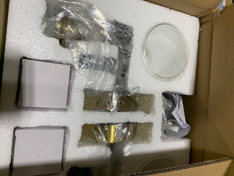 Photo 1 of Epinl Battery Operated Wall Sconce Set of Two - Dimmable Wireless Sconces Set of 2 with Remote Control, Cordless Rechargeable Gold Wall Lights 3000K Modern Wall lamp for Bathroom Bedroom Living Room