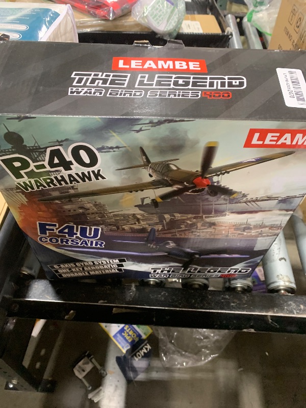 Photo 1 of LEAMBE RC Plane 4 Channel Remote Control Airplane with 3 Modes - Ready to Fly Upgrade P51 RC Airplane for Beginners Adult with Xpilot Stabilization System & One Key Aerobatic Blue-Red