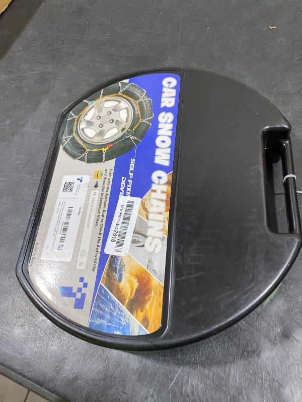 Photo 1 of Snow-Chains Auto Fixing 1 Min Quick Fit Easy Installation Tire-Chains, Portable Reusable Universal Emergency Tire Traction Chain for Passenger Car, Pickup Trucks and SUV - Set of 2 (HKN-160)